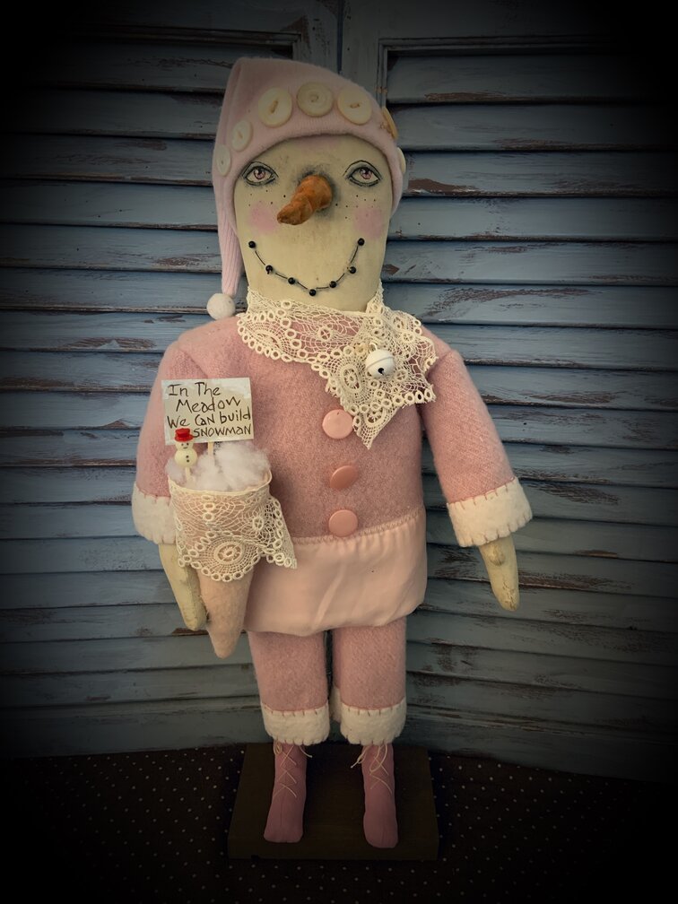 Snow Lady in Pink